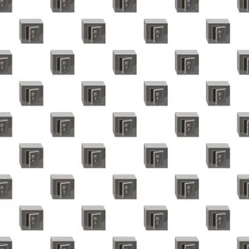 Open security safe pattern Illustrazione stock