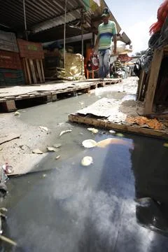 Open sewage Stock Photos