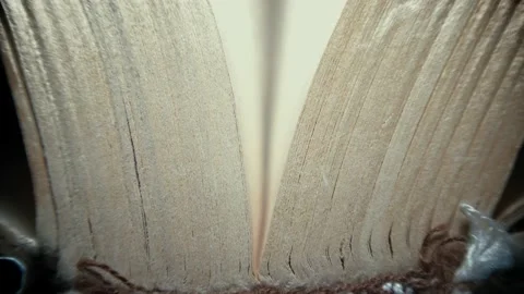 Open shabby old book, close up Vídeos de archivo 134898287