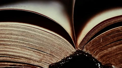 Open shabby old book, close up Vídeos de archivo 134898387