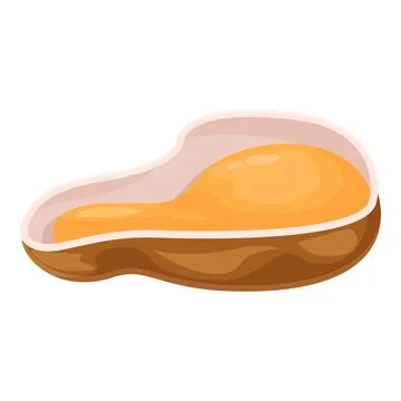 Open shellfish showing delicious orange mollusk inside Stock Illustration