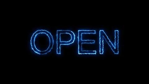 Open shop animation open background Stock Footage 309845471