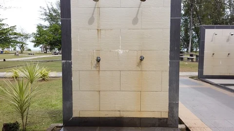 Open shower Stock Footage 101155135