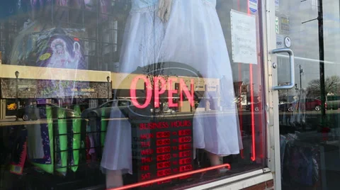 Open Sign 動画素材 34041917