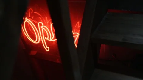 The Open the Sign Stock Footage 88358562