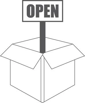 Open sign icon in flat style. Accessibility vector illustration Stock Illustration