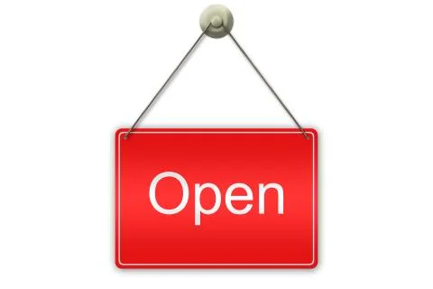 Open sign Stock Illustration