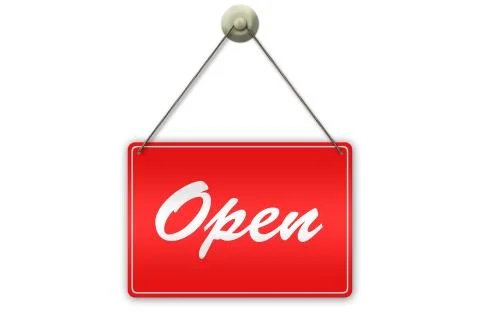 Open sign Stock Illustration