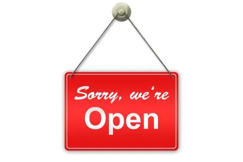 Open sign Stock Illustration