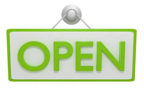 Open Sign Stock Illustration