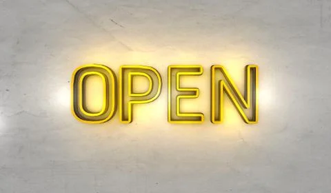 Open sign Stock Illustration