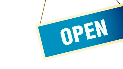 Open sign Stock Illustration