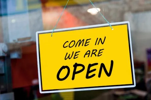 Open sign Stock Photos