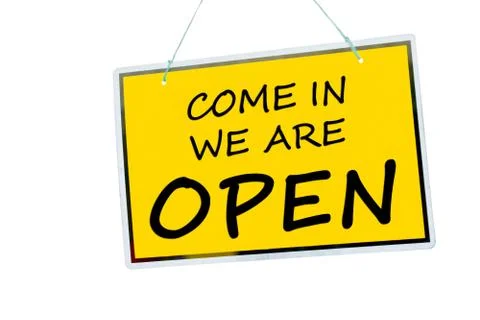Open sign Stock Photos