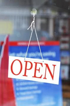 Open sign Stock Photos