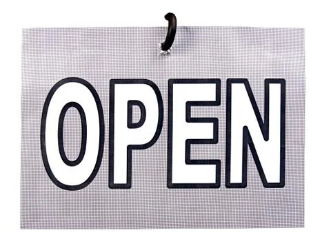Open sign Foto stock