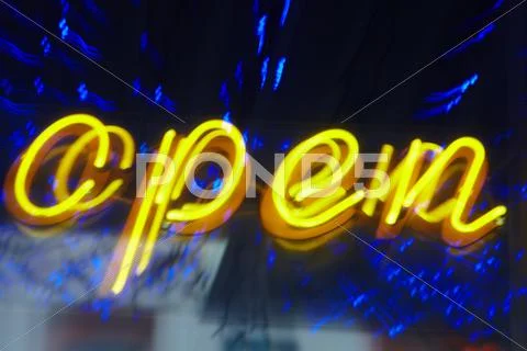 Open sign Stock Photos
