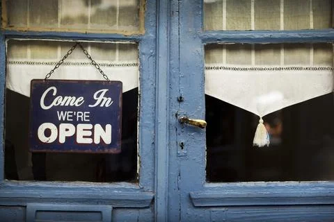 Open sign Stock Photos