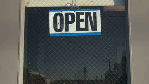 Open Sign Turned to Closed  Video stock 83690344