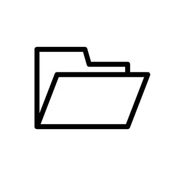 Open simple folder icon. Vector. イラスト素材