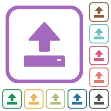 Open simple icons Illustrazione stock