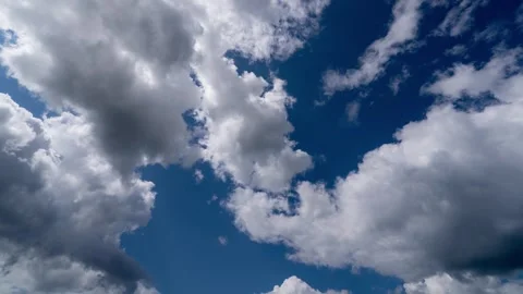 Open sky cloud blue outdoor moving Cloud moving and transforming fast Time lapse Stock Footage 249478738