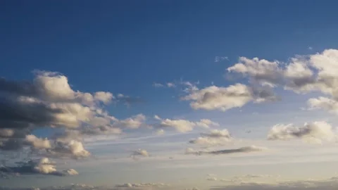 Open sky cloud mass cotton clouds background blue outdoor moving cloud cluster s Stock Footage 233897582