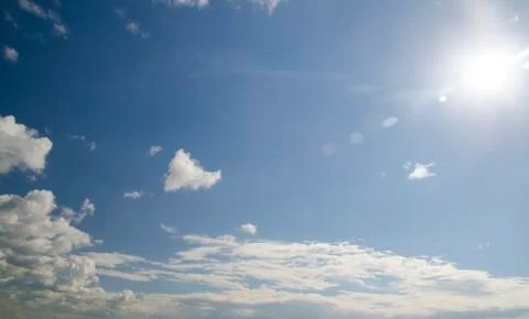 Open sky with clouds aerial view Stock Photos