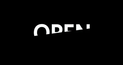 Open in slice text animation 動画素材 281308537