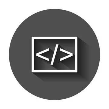 Open source business vector icon in flat style. Api programming illustration  Stock Illustration