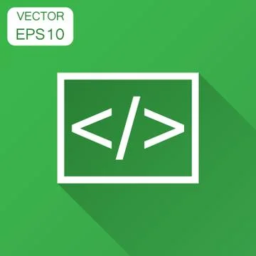 Open source business vector icon in flat style. Api programming illustration  스톡 일러스트