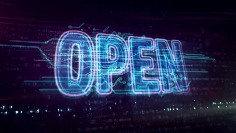 Open source code abstract loopable animation Stock Footage 148290802