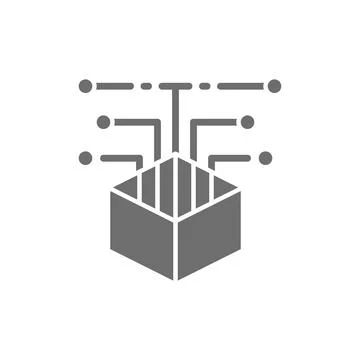 Open source code, web development grey icon. Stock Illustration