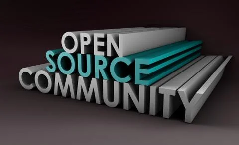 Open source community 스톡 일러스트