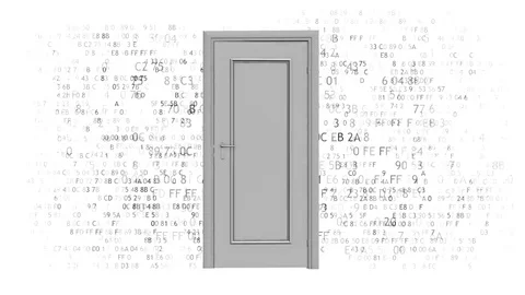 Open source computer code. Door to code Vídeo Stock 82895437