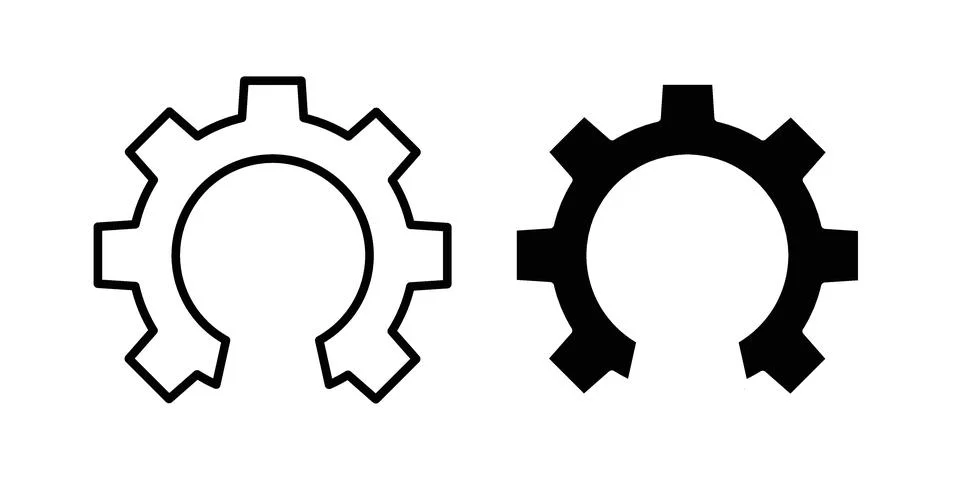 Open source icon set modern line and solid style collection. 库存插图