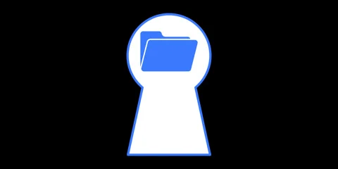 Open Source Keyhole Transparent Access Animation Stockbeeldmateriaal 335184544