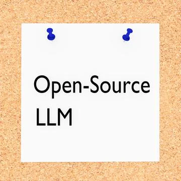 Open-Source LLM concept Stock Illustration