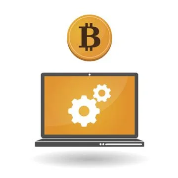 Open-source money bitcoin Stock Illustration