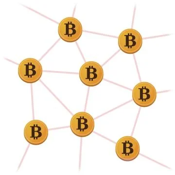 Open-source money bitcoin Stock Illustration