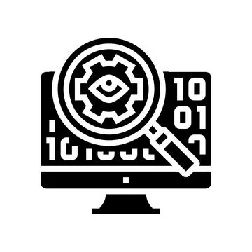 Open source software glyph icon vector illustration 스톡 일러스트