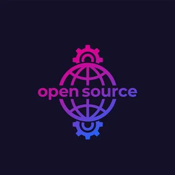 Open source software vector icon 스톡 일러스트
