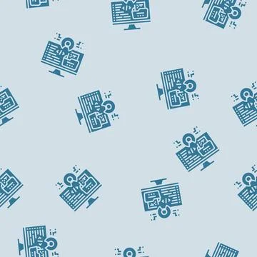 Open source tech enthusiast glyph seamless pattern 스톡 일러스트