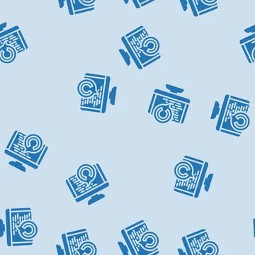 Open source tech enthusiast glyph vector seamless pattern Illustrazione stock