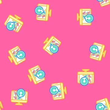 Open source tech enthusiast vector seamless pattern Stock Illustration