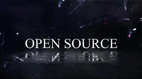 Open Source Word With Background Stock Footage 318781972