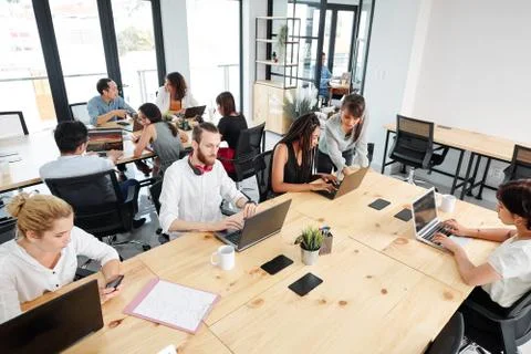 Open space office 스톡 사진