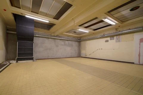 Open space in an old building Stock Photos