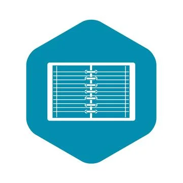 Open spiral lined notebook icon simple Stock Illustration