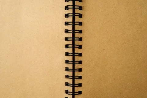 Open spiral notebook Stock Photos